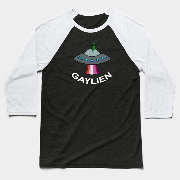 Lesbian Gaylien Pride Baseball T-Shirt by MythicalPride